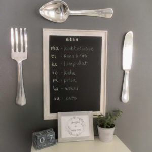 diy menu board for weekly meals