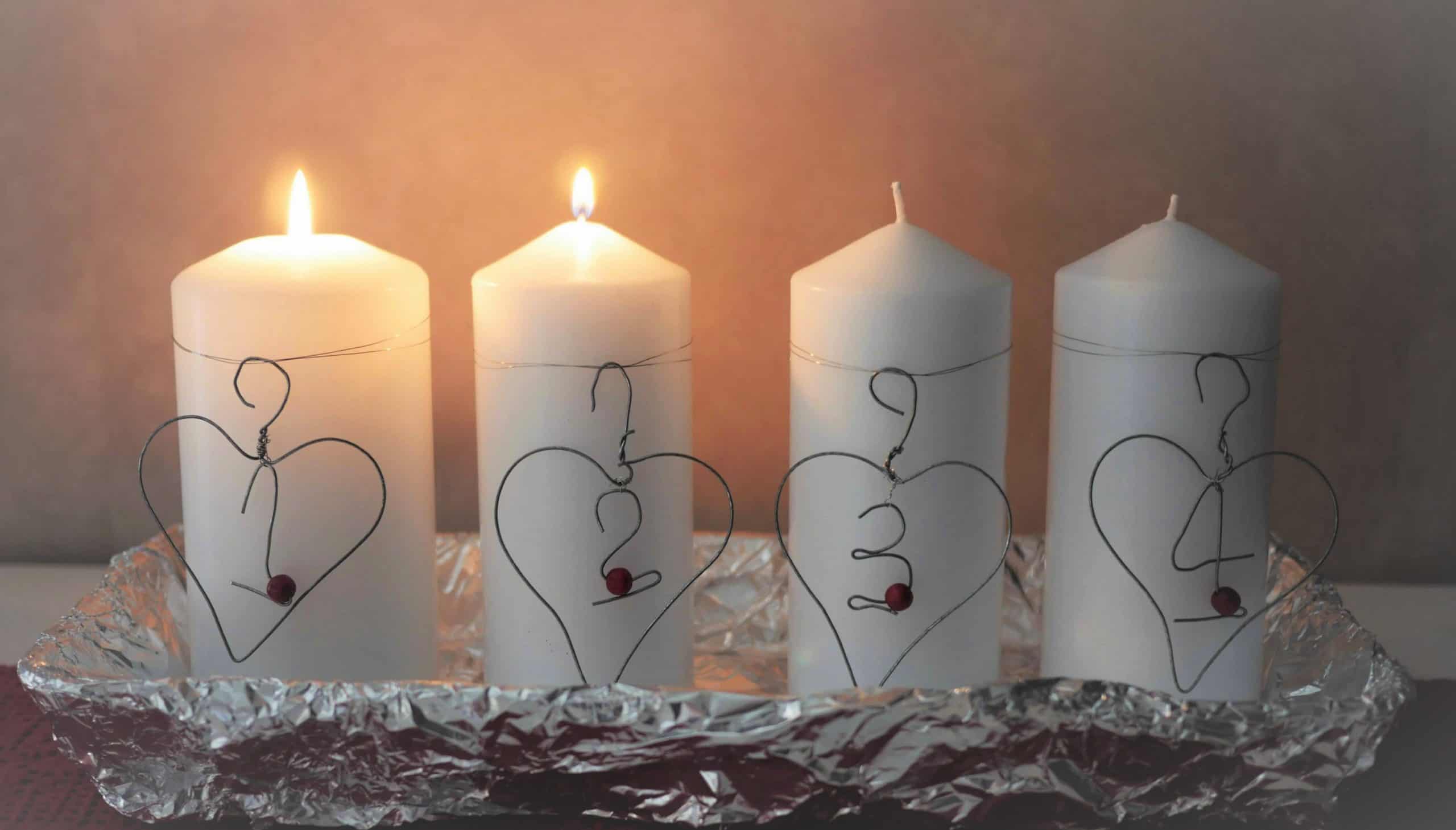 DIY advent candles