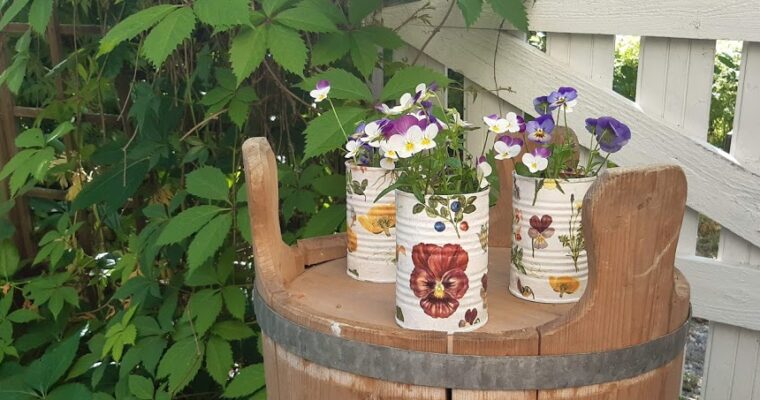 Tin Can Vases